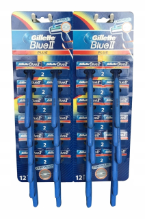 Gillette Blue II Plus jednorazový holiaci strojček 48 ks.
